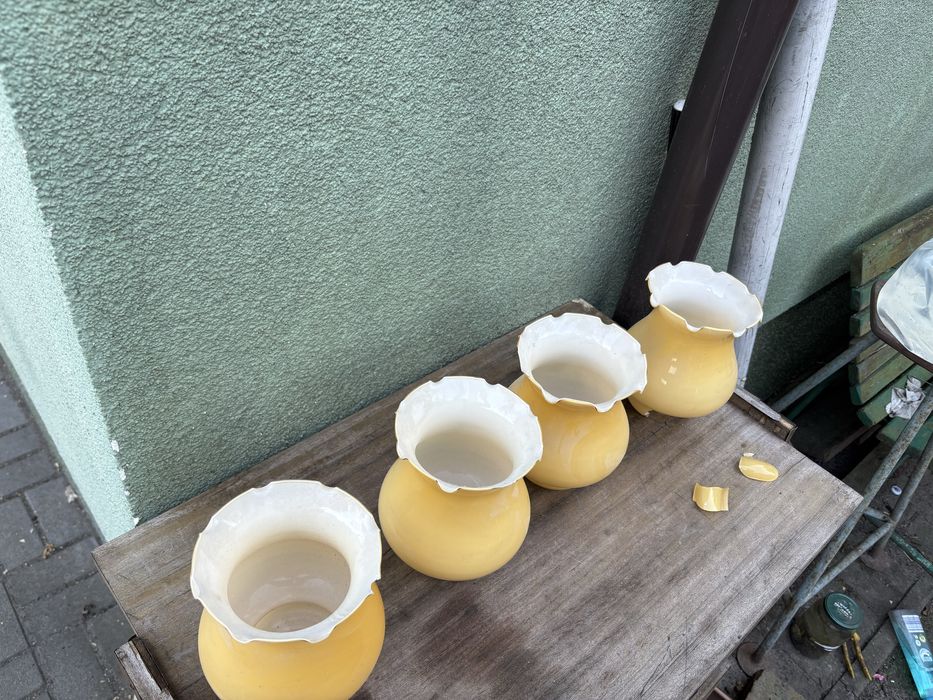 Stare klosze do zyrandola z okresu prl