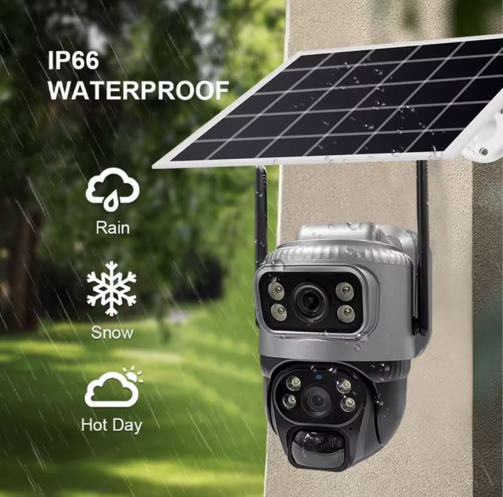 Kamera Solarna Zewnętrzna Obrotowa 8MP GSM 4G