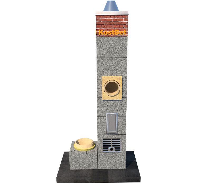 Komin 10m z 1 wentylacją fi 200