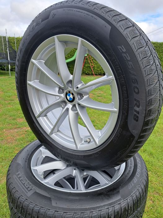 Super okazja! 5X112 Oryginalne koła zimowe BMW X3 X4 Pirelli 225/60 18