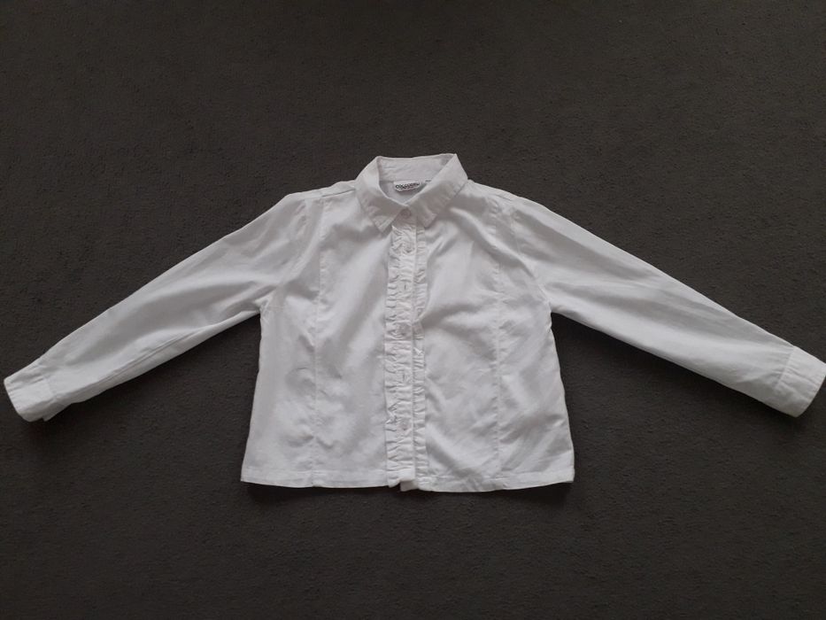 Koszula bluzeczka biała dla dziewczynki 110 coccodrillo