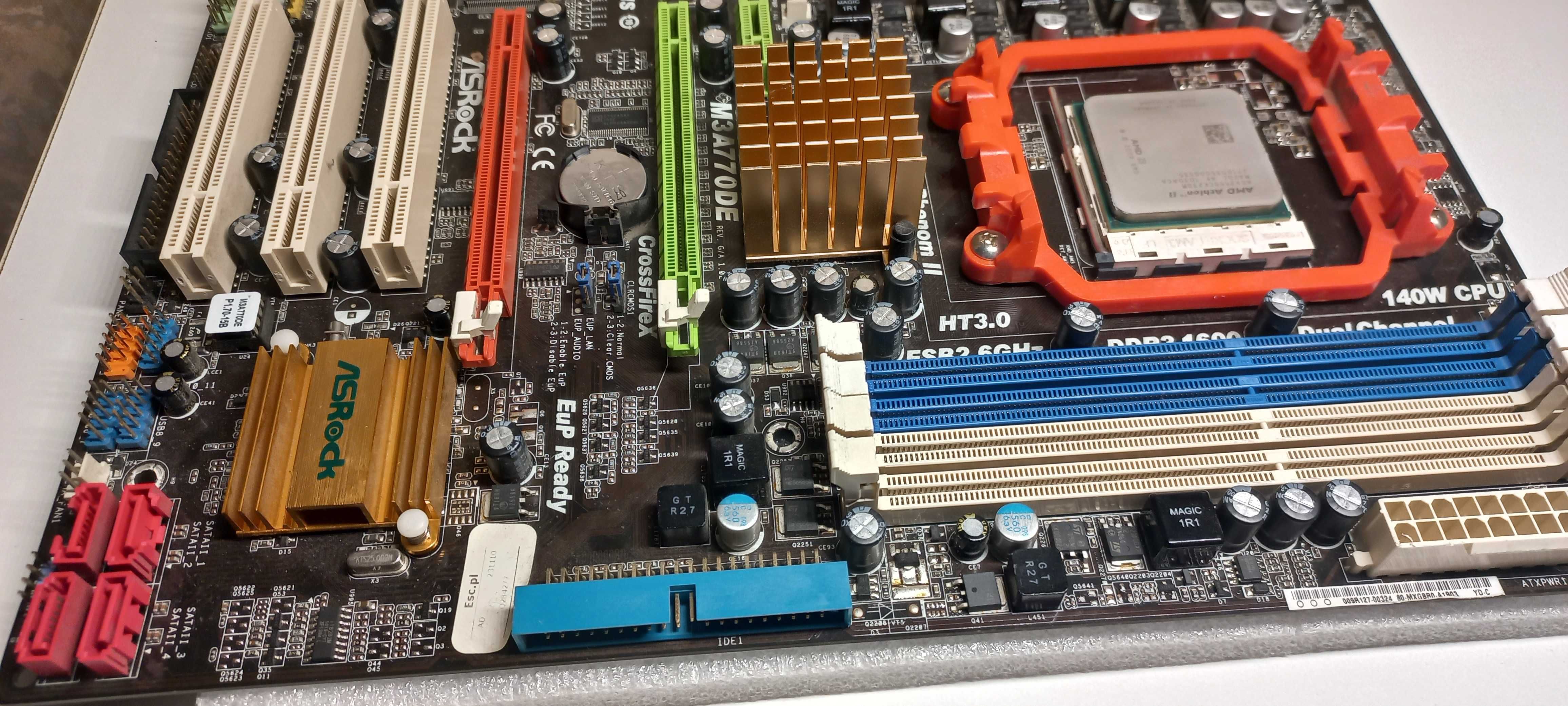 ASRock M3A770DE sAM3 + Процесор Athlon x2 255