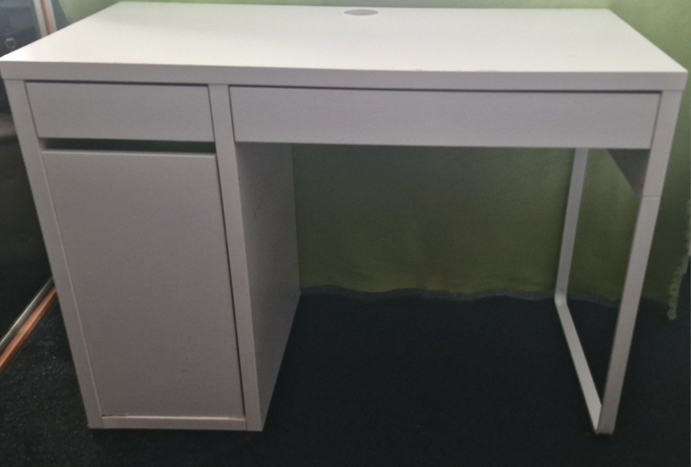 IKEA MICKE biurko BIAŁY - 105x75x50 - z szafką