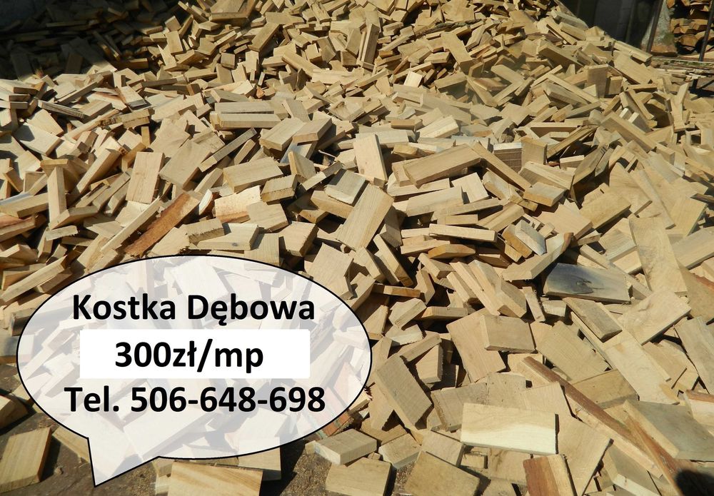 Opał dębowy - kostka dębowa drewno do wędzenia węgiel pellet brykiet