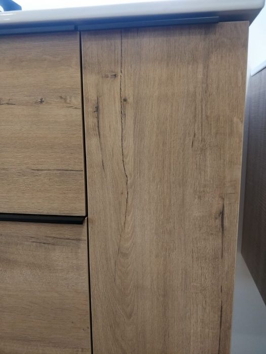 Movel IBIZA 80 susp Roble + Lavatório pio esquerdo