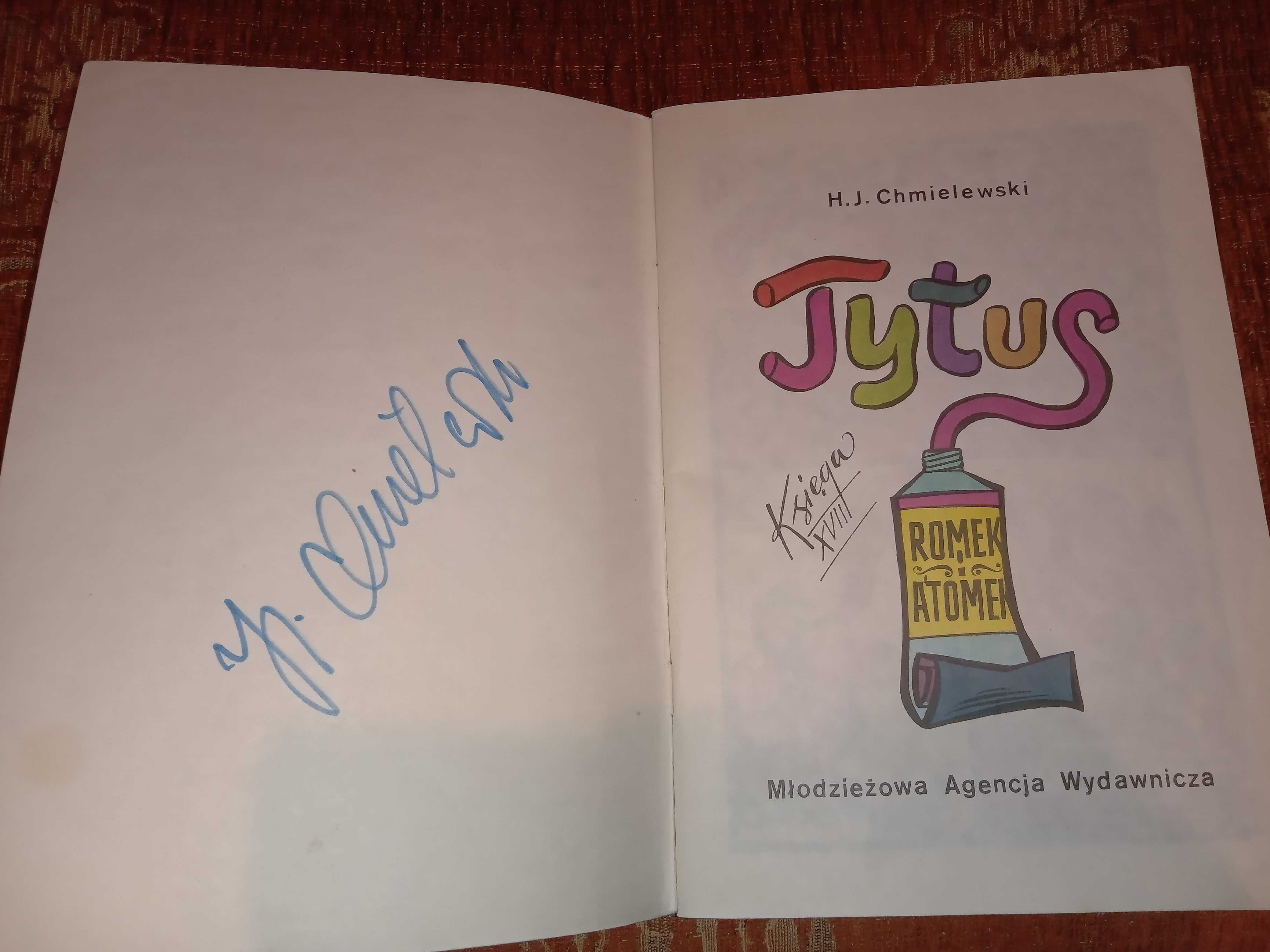 Tytus Romek i A'tomek Księga 18ta z autografem