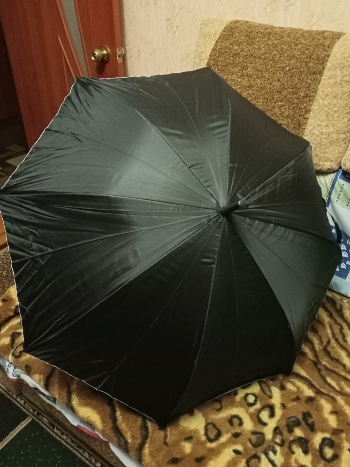 Зонт черный диаметр 83