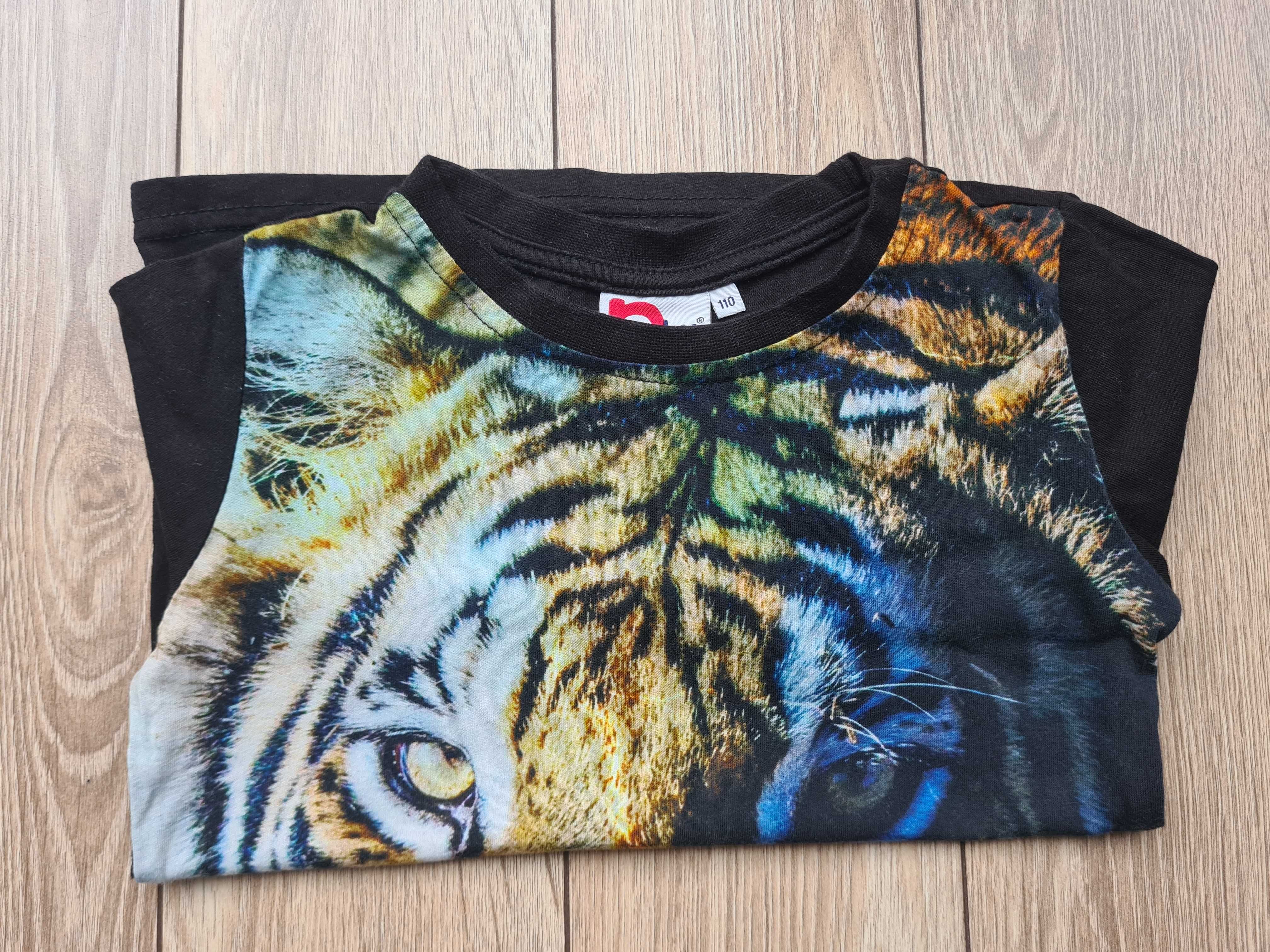 Koszulka z dlugim rękawem rozmiar 110 tygrys longsleeve