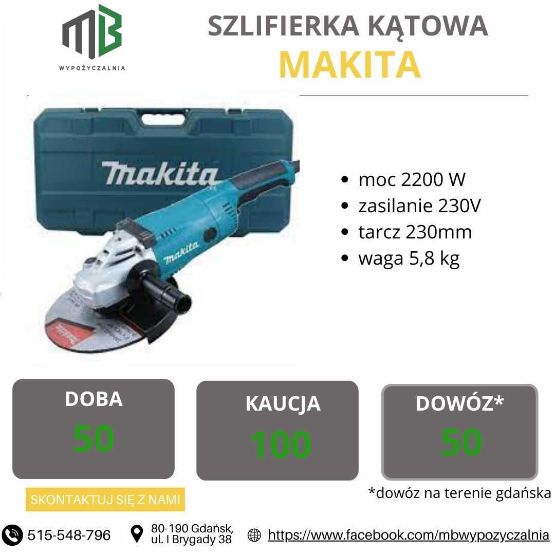 Wynajem Bruzdownica / szlifierka / Młotowiertarka / Młot
