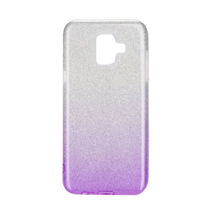 Etui SHINING Samsung Galaxy A6 2018 Clear/Fiolet