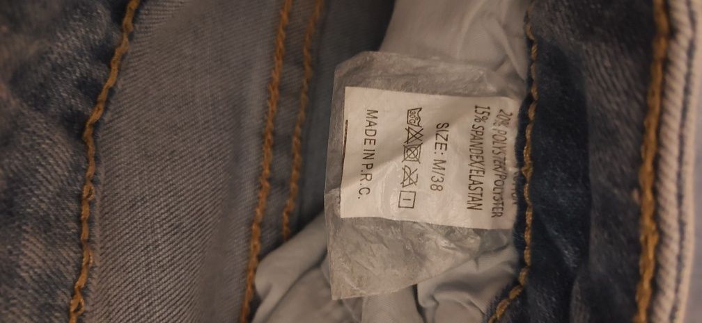 Spodnie jeans kabaretki rozmiar 38