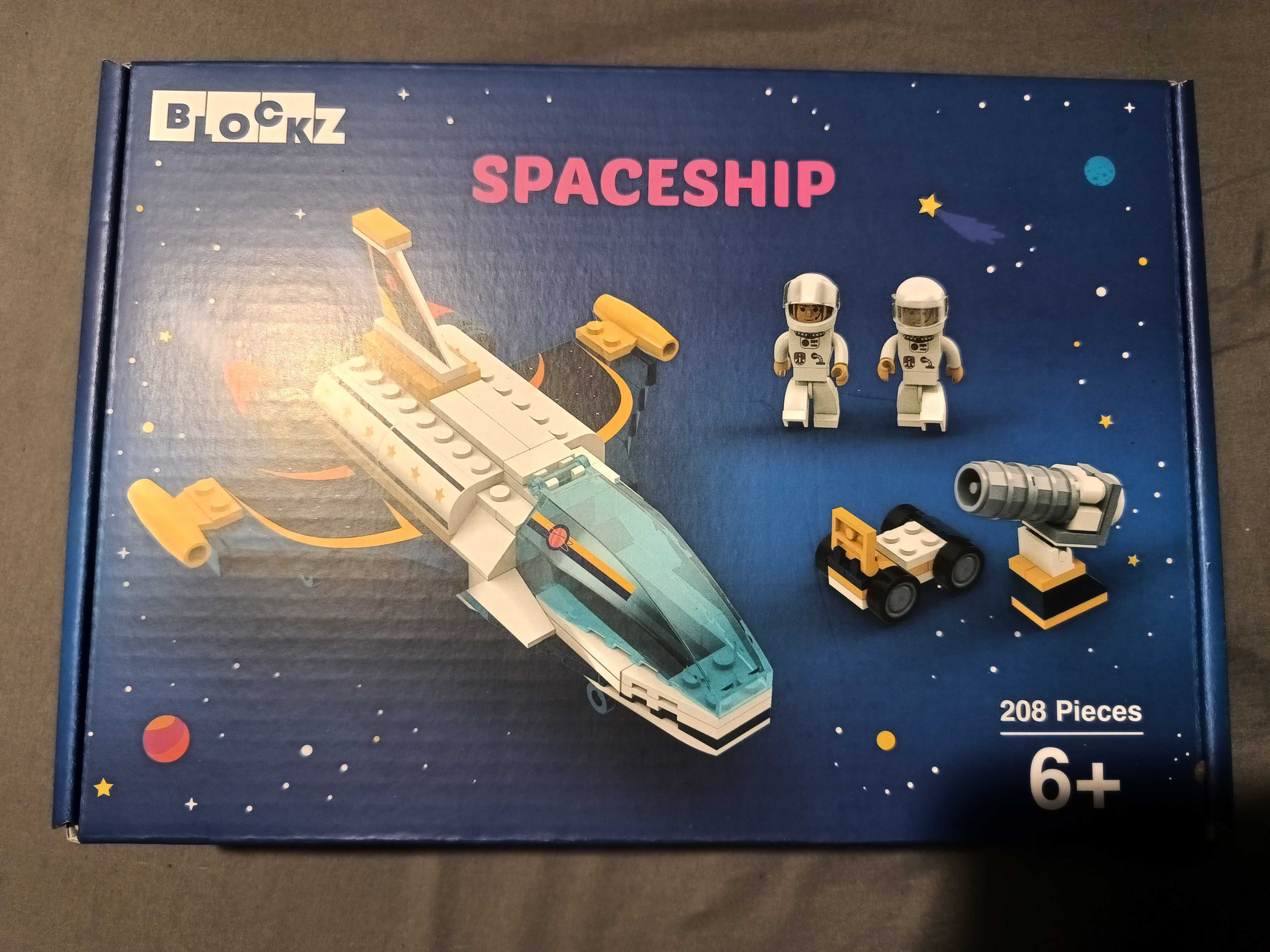 Zestaw klocków Blockz Spaceship Building Brick 208 elementów Wiek: 6+