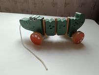 Smiki, Krokodyl, drewniana zabawka do ciągnięcia