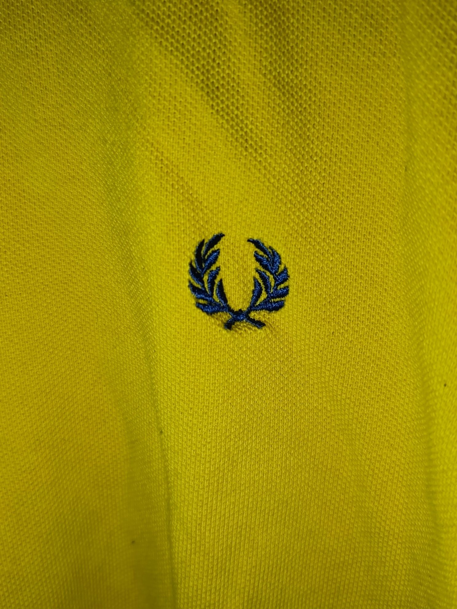 Żółta koszulka polo Fred Perry oryginalna męska
