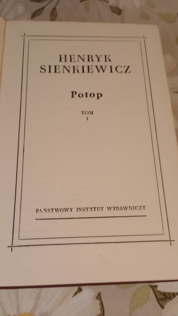 Potop. 1+2 tomy. Henryk Sienkiewicz