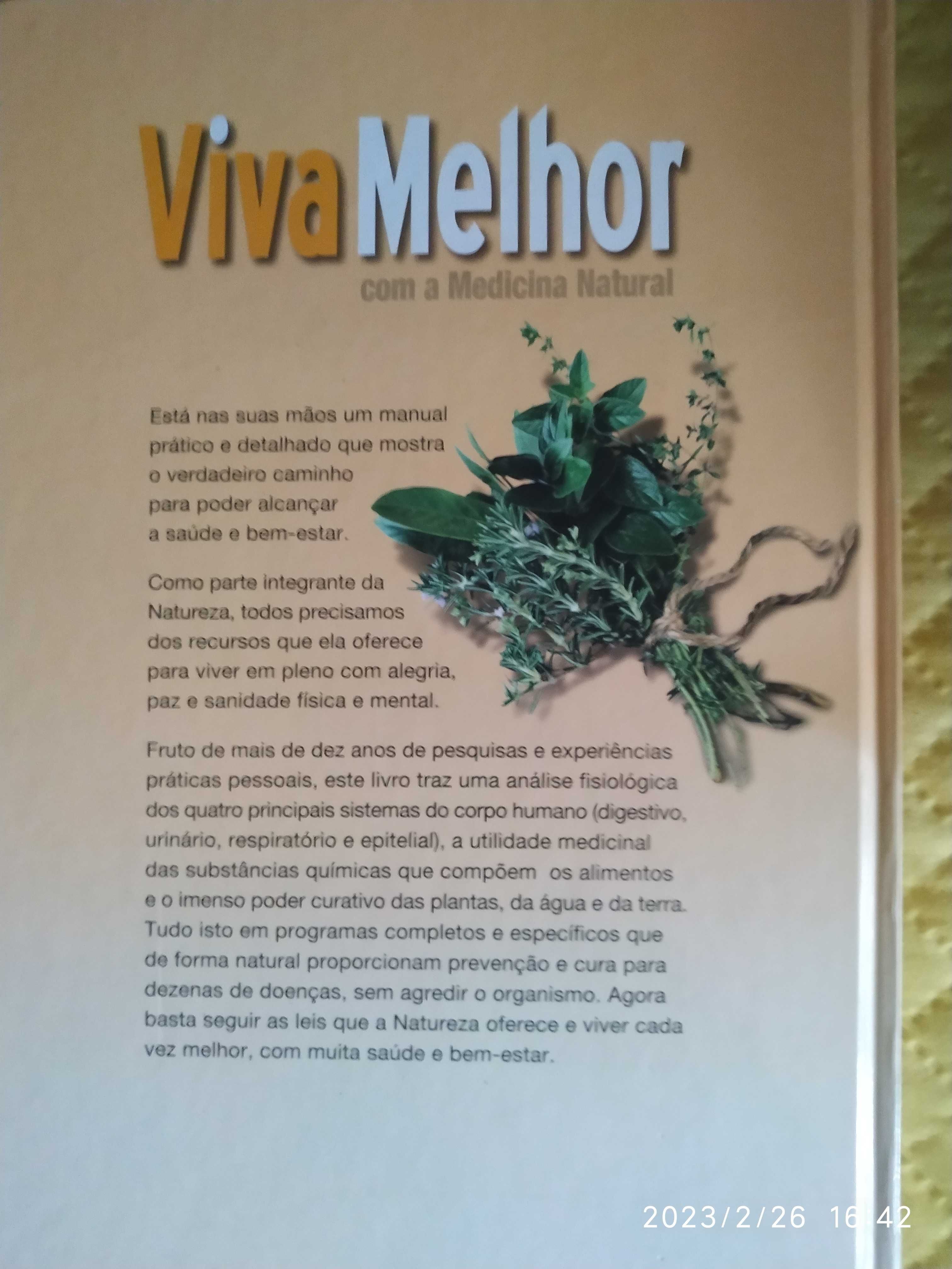 Livro"Viva melhor com a Medicina Natural"