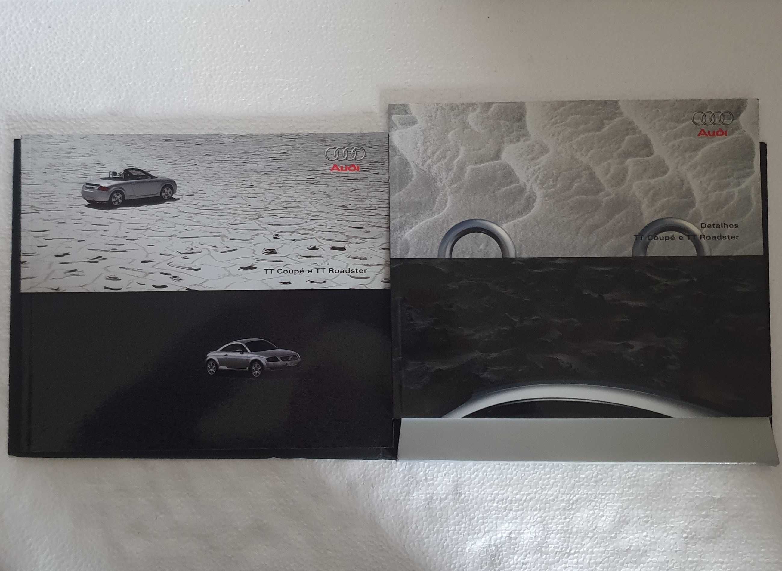 Conjunto de 2 Catálogos Audi TT Coupé e TT Roadster + Detalhes - 2004