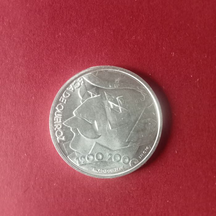 moeda prata 500 escudos eca queiros