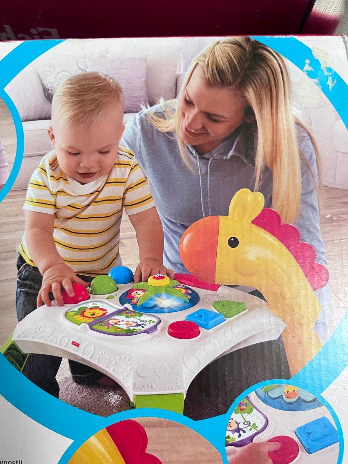 Interaktywny stoliczek Żyrafki FISHER Price + minipianinko gratis