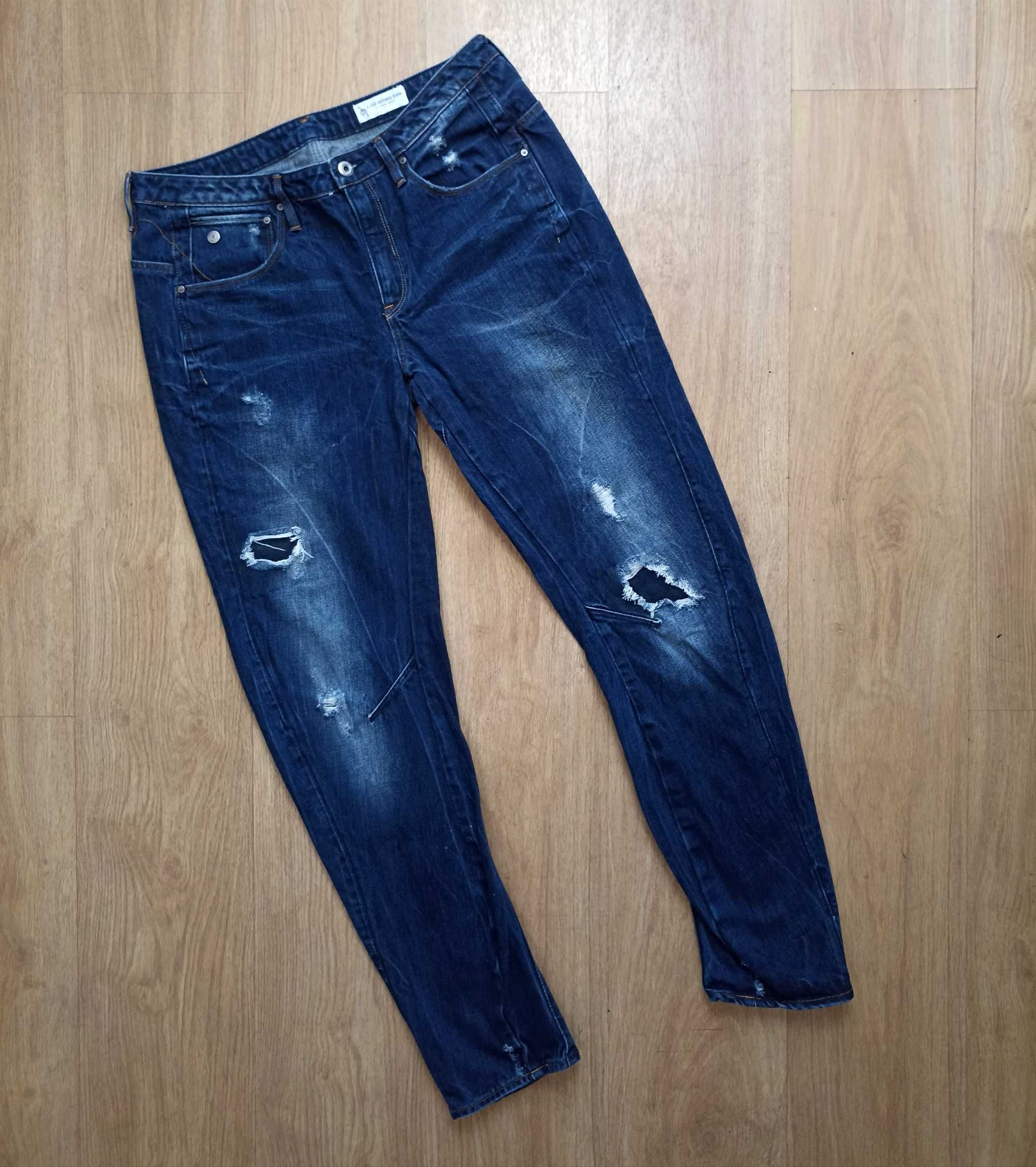 G-star granatowe jeansy 29/34  ArC 3d low boyfriend  M 115zl