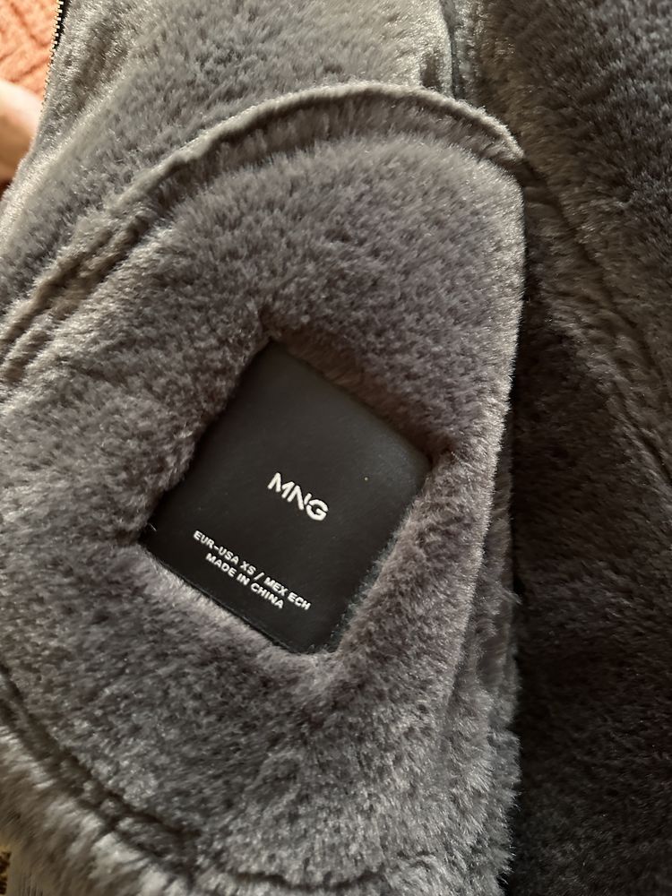 Дубленка Mango авиатор