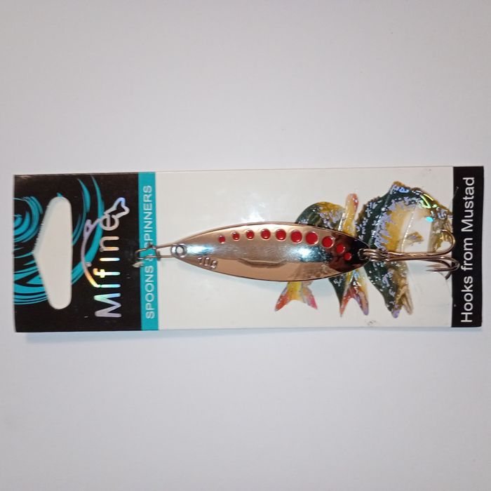 Blacha błystka 10 cm 15 g Mifine szczupak spinning 6 modeli złota sreb