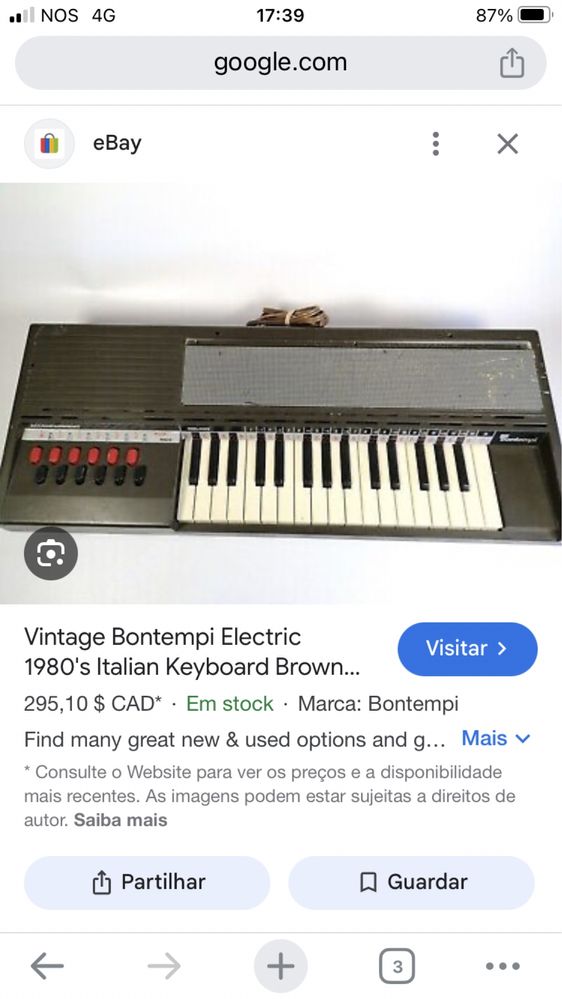 Piano italiano vintange bontempi
