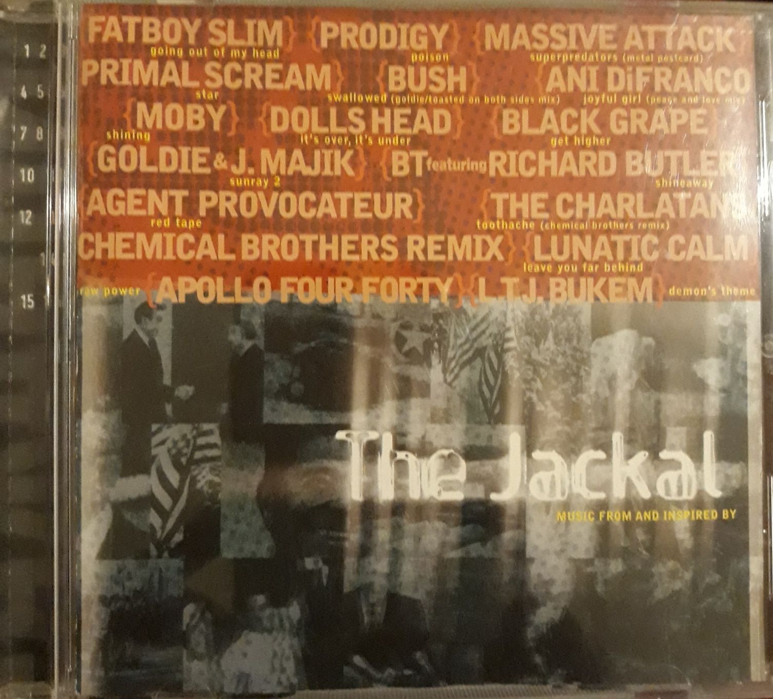 CD The Jackal OST (Prodigy,Chemical Brothers,Moby,Bush,Massive Attack)