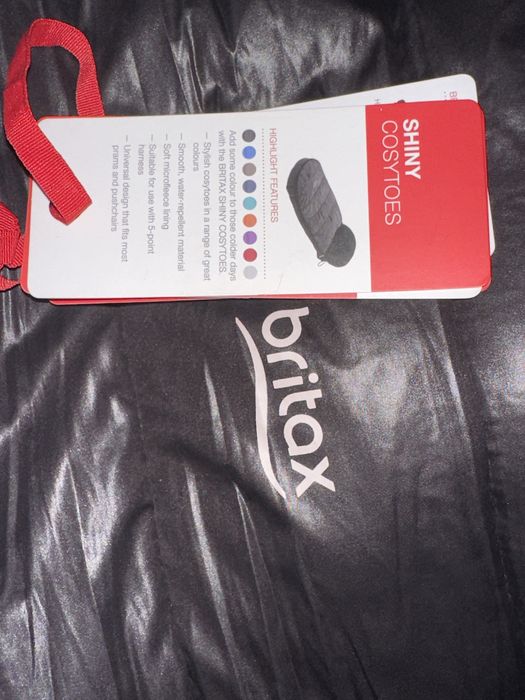 НОВИЙ!!! Спальний Britax Shiny Cosytoes у чорному кольорі.