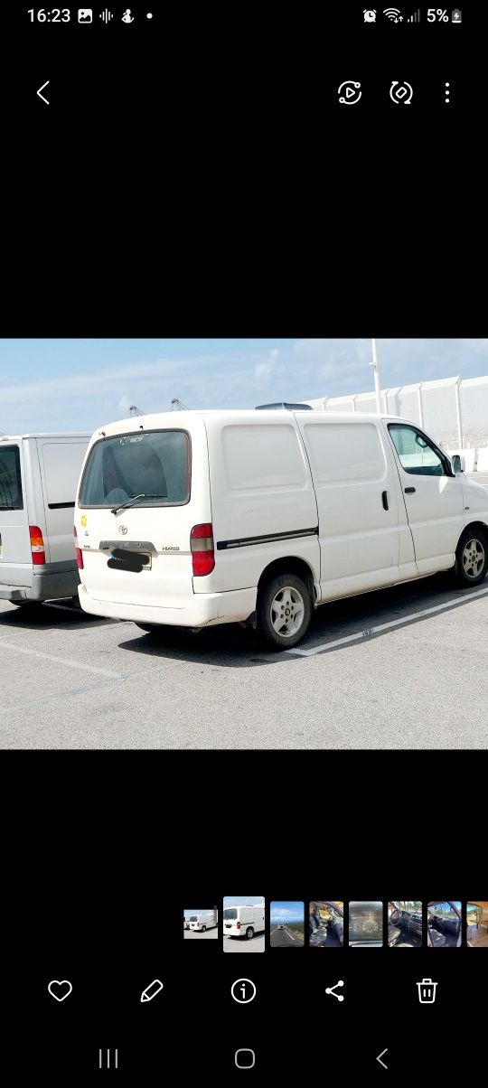 Toyota Hiace carrinha transformada em Van