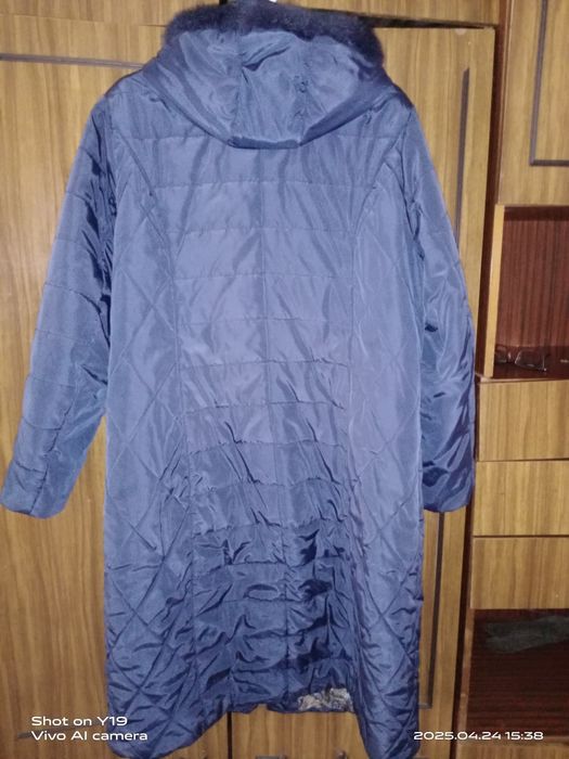 Пальто пуховик зима 54р