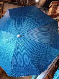 Зонт пляжный,торговый солнцезащитный новый в чехле диаметр 1.80-2.20м