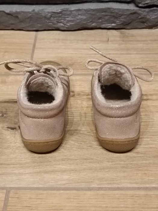 Buciki dziecięce sneakersy niskie Naturino Cocoon brokat roz. 20
