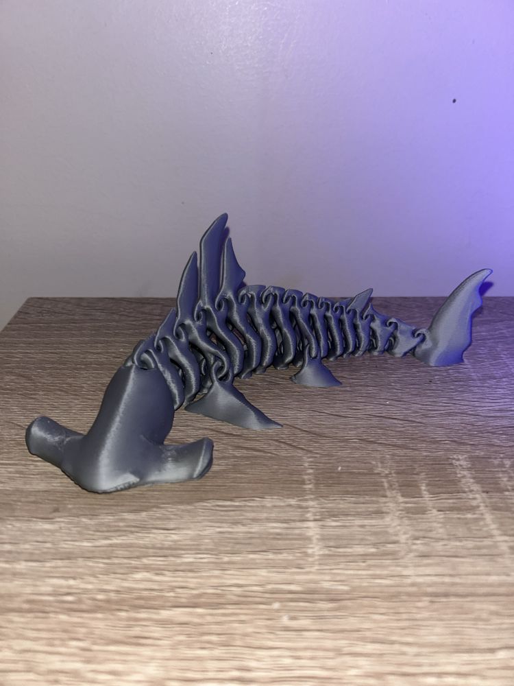 Рухома 3D-фігура скелета акули-молота - декор, іграшка, подарунок