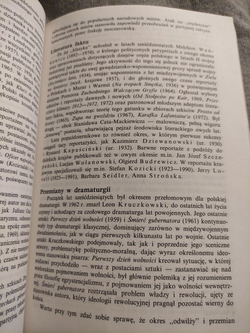 Literatura polska 1939- 1991 Ryszard Matuszewski