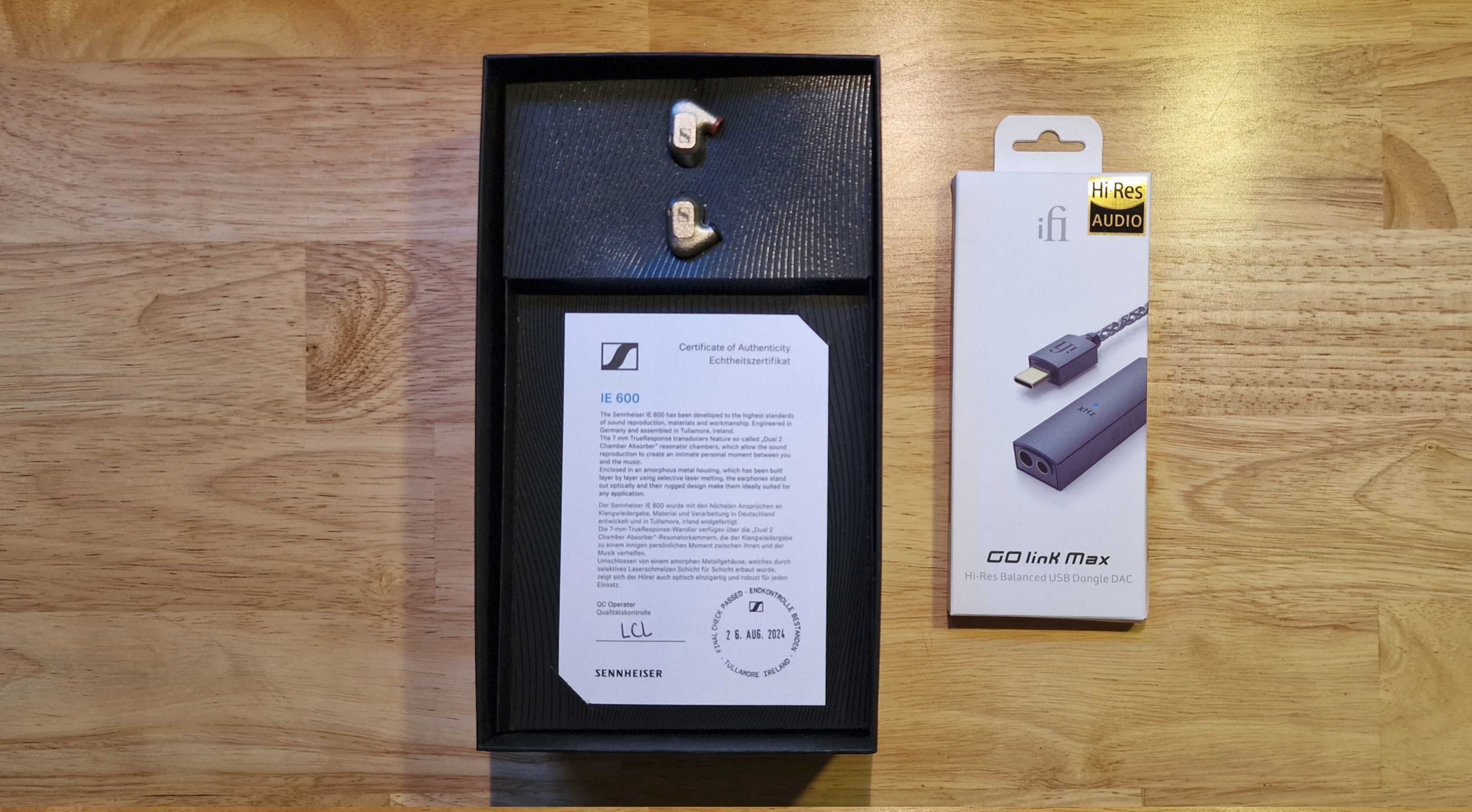 Sennheiser IE600 + ifi GO Max
