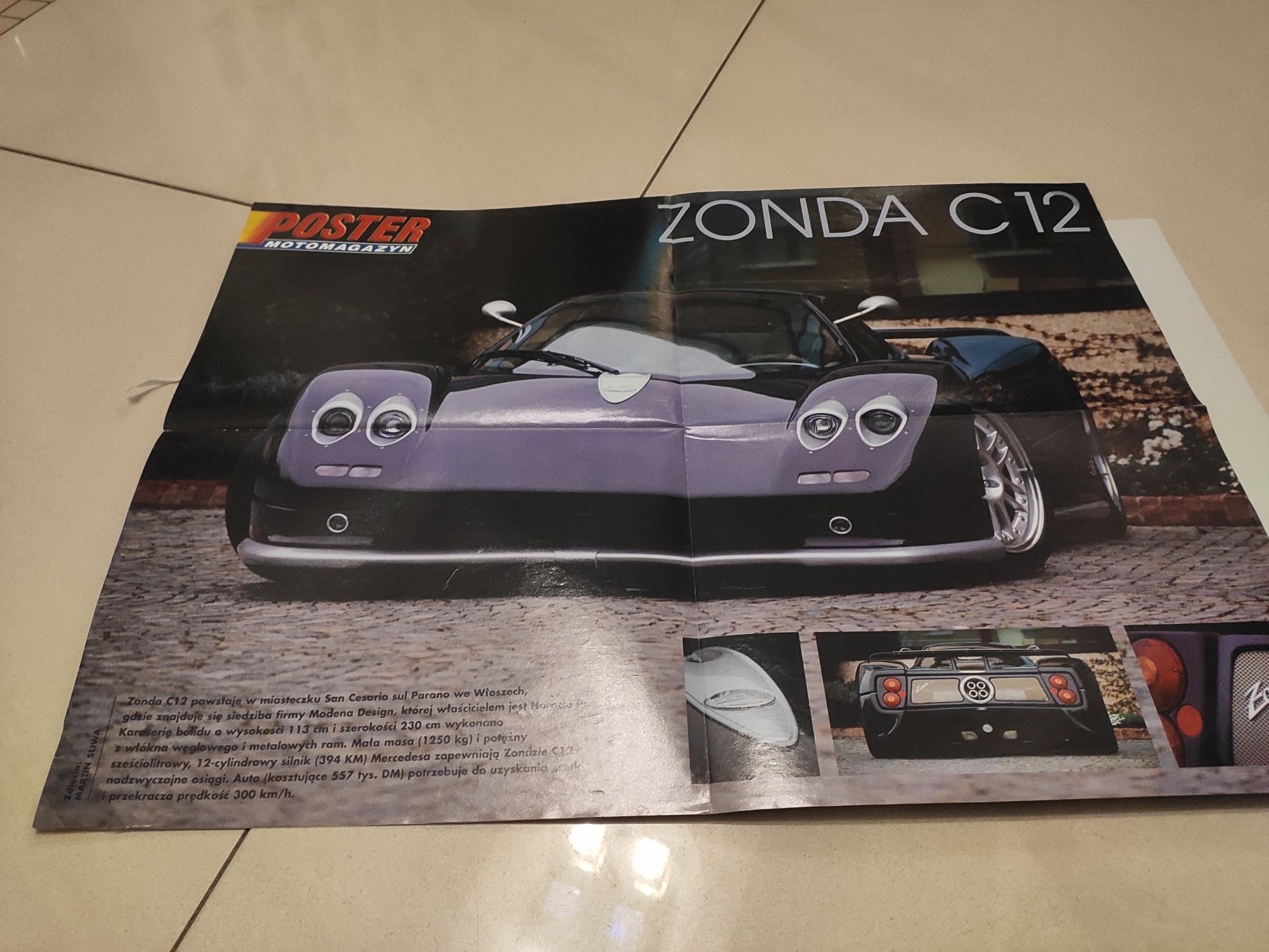 Plakat samochodu Zonda C12