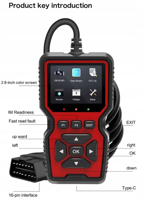 Interfejs diagnostyczny V 519 skaner kodów.