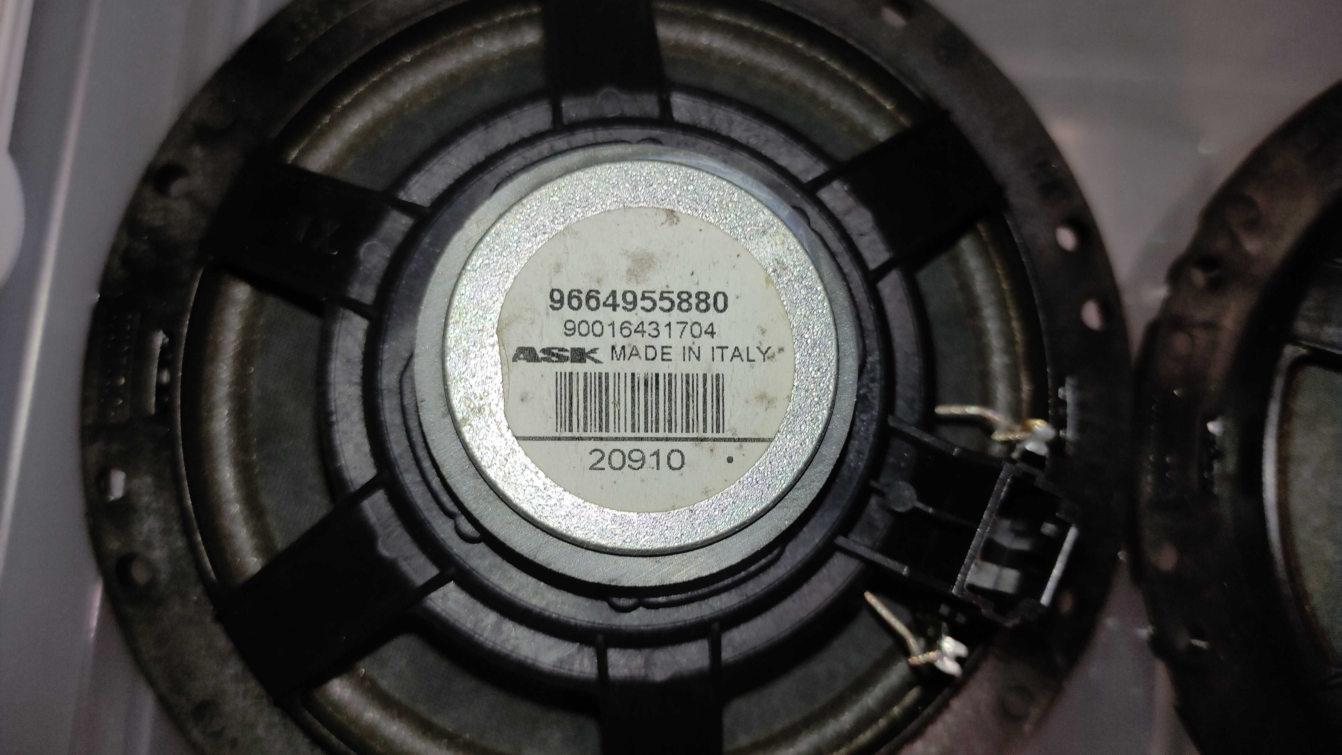 Colunas Som Auto 17cm