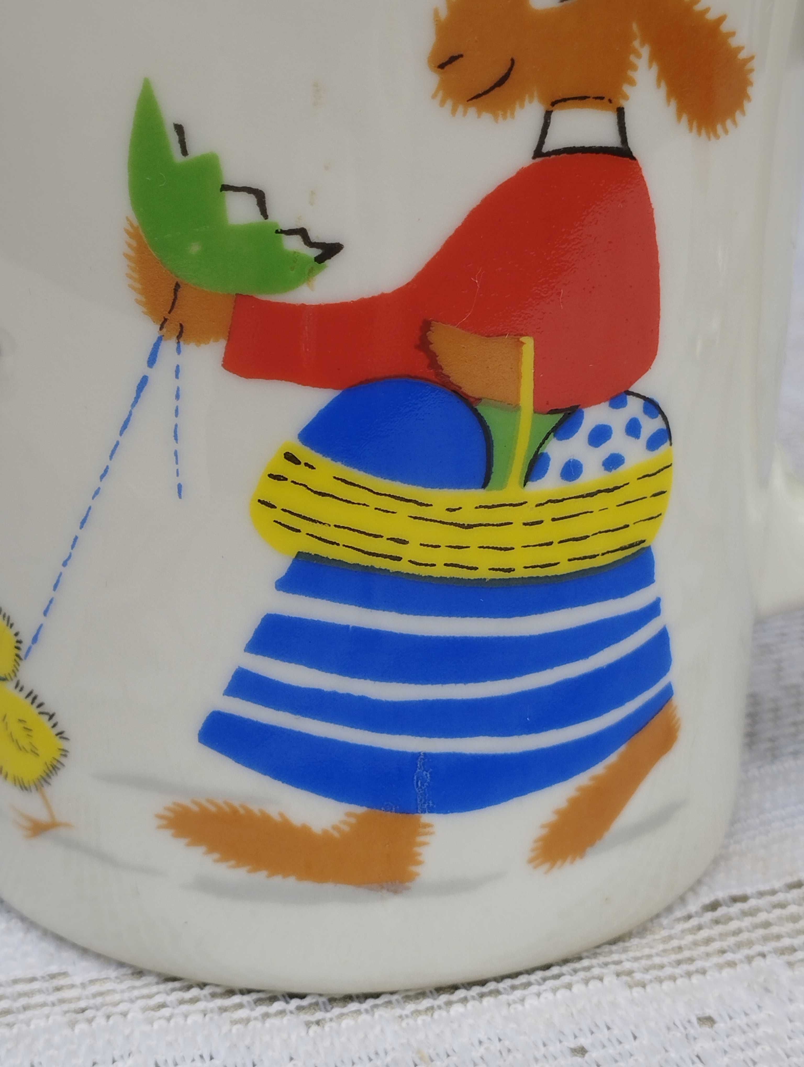 Kubek z uszkiem z fabryki porcelany Karolina seria świąteczna
