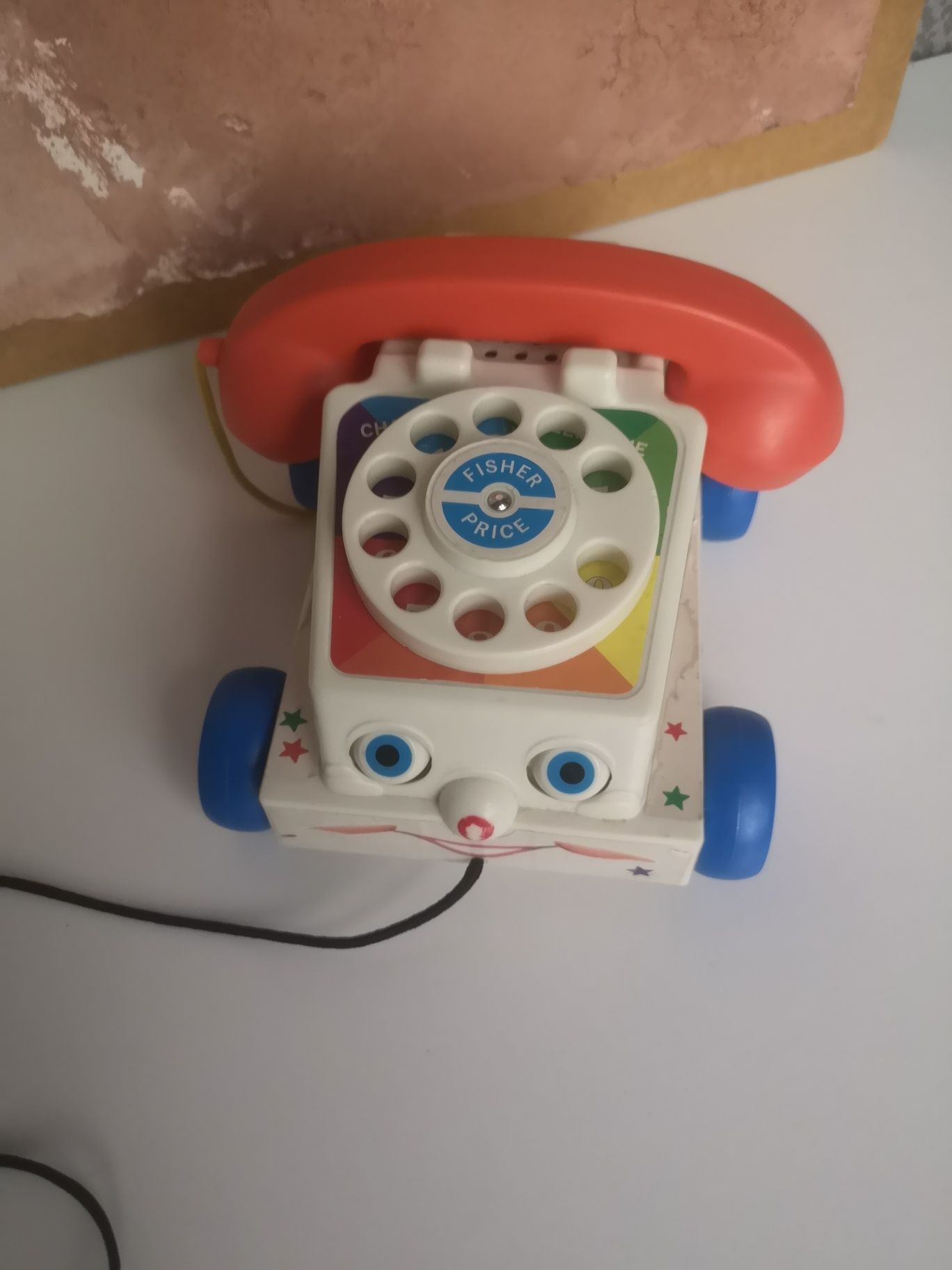 Дисковый телефон каталка фишер прайс fisher price винтаж