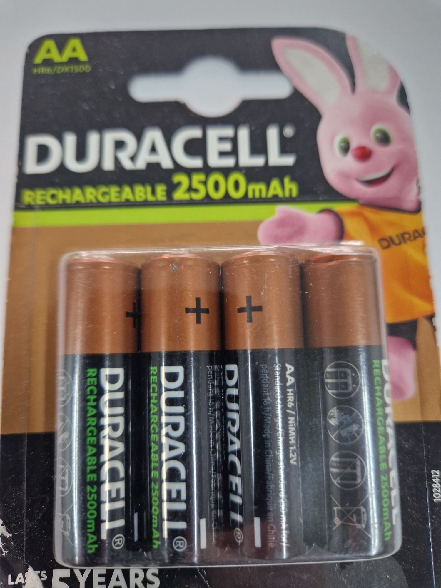 8 sz Duracell AA HR6 2500 mAh akumulatorki Ni-MH