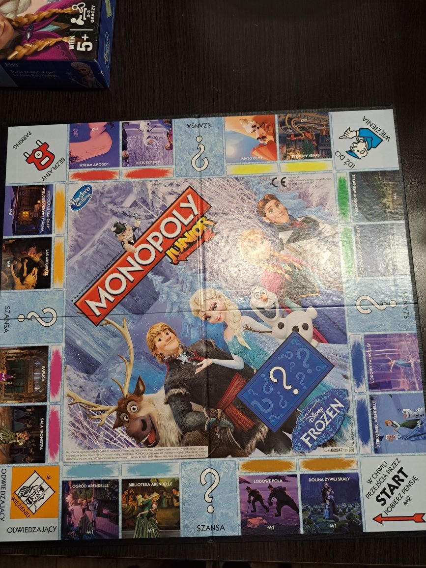 Gra Monopoly Junior Kraina Lodu