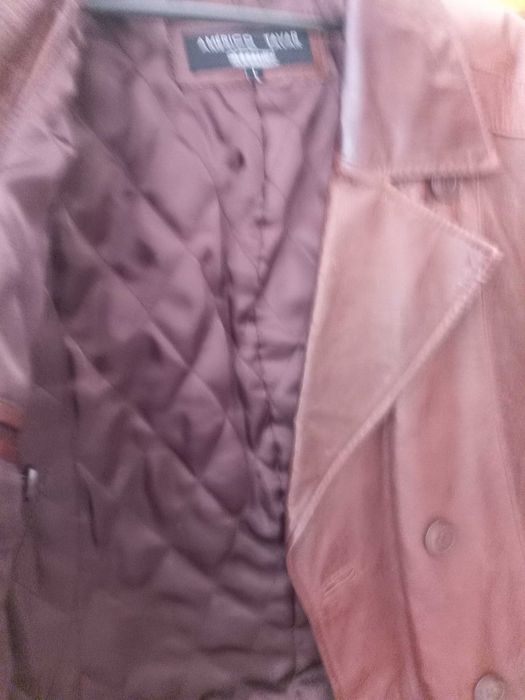 Casaco de Couro Homem Comprido Americo Tavar