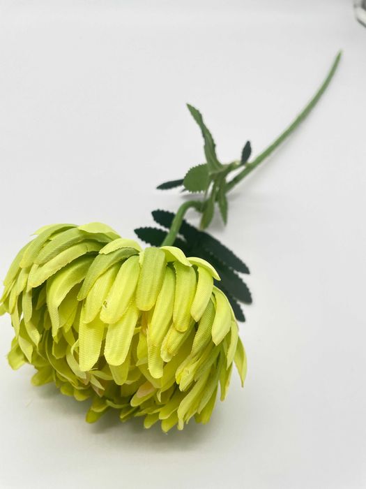 Sztuczna Chryzantema 50 CM Gałązka Główka Kwiatowa