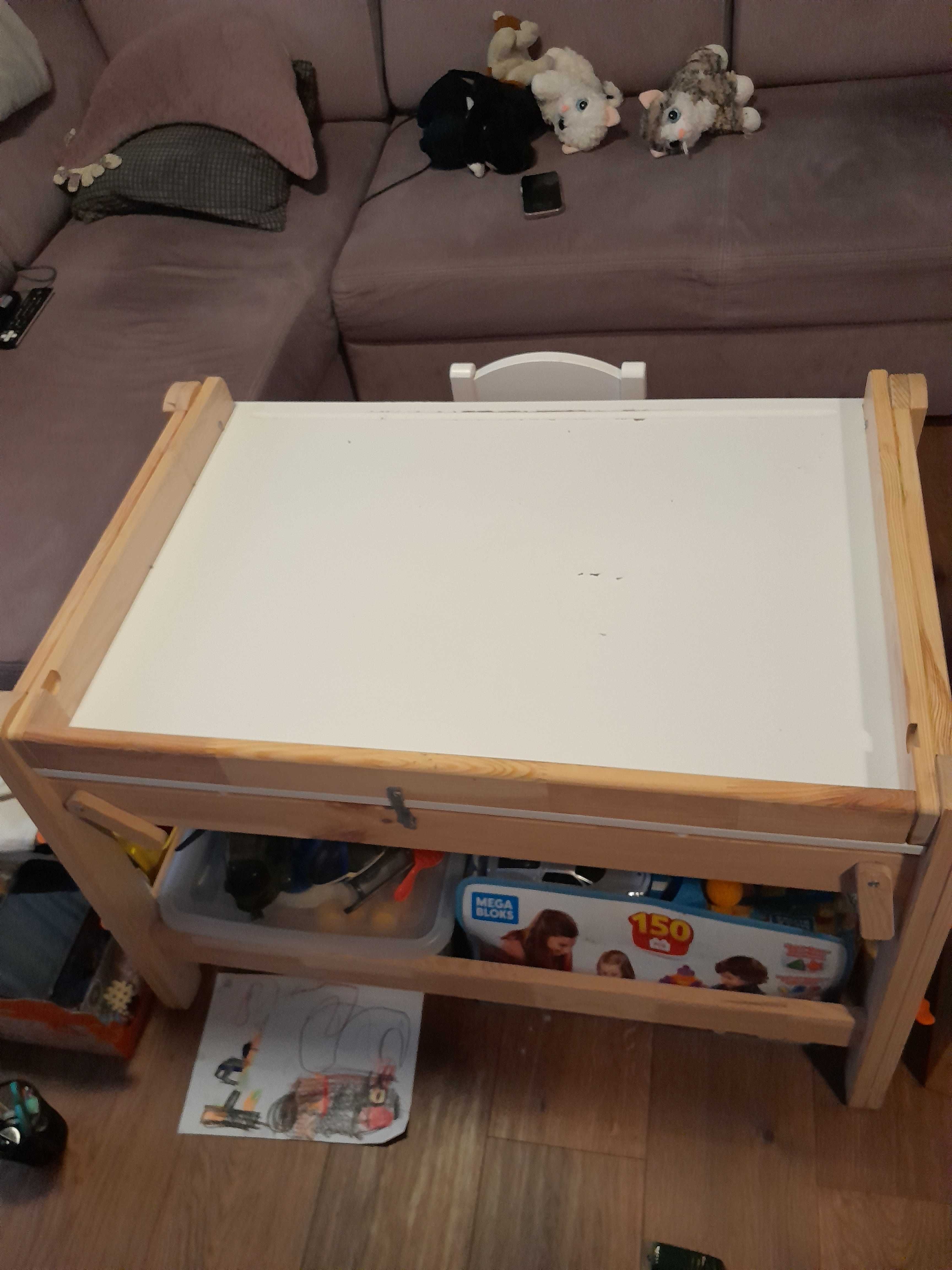 IKEA FLISAT Biurko dla dziecka + krzesełko IKEA SUNDVIK