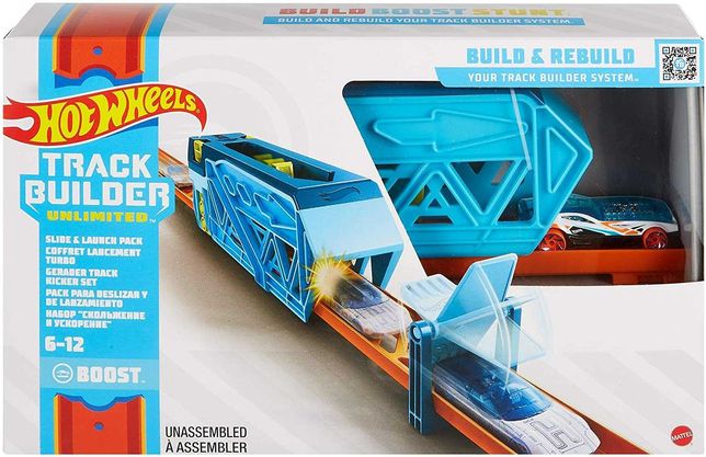 Hot Wheels Track Builder Unlimited Slide Launch пускатель трек GVG08
