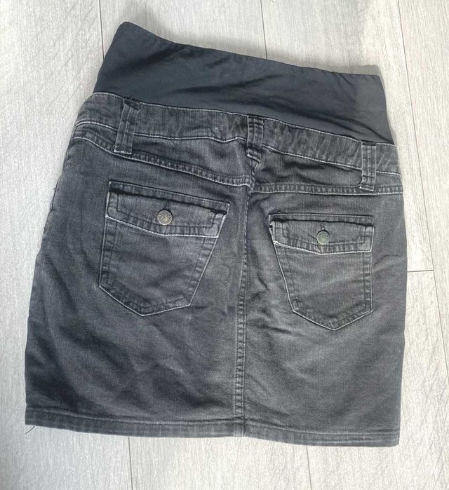 H&M mama spódnica czarna jeansowa, rozmiar S, używana