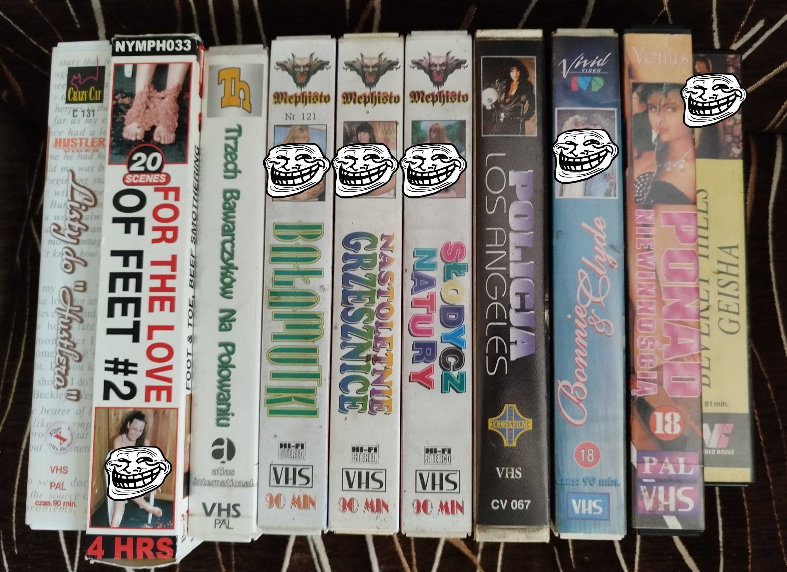 Kasety VHS 10szt. Wideo filmy. Z. nr 10 Polecam