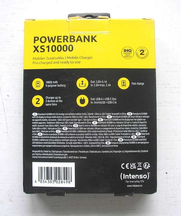 повербанк Intenso на 10000 mAh